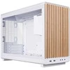 Lian Li DAN kompiuterio korpusass A3-mATX Wood Edition PC-kompiuterio korpusas, Tempered Glass, Micro-ATX – Buche, baltos spalvos