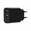 Gembird 2xUSB-A 5V 2.4 A juoda