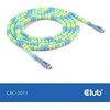 Club 3D USB-C į USB-C kabelis, 2 m, mėlynas