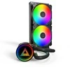 „Montech LightFlow ARGB 240“ juodo vandens aušinimo AIO rinkinys