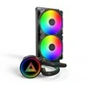 „Montech LightFlow ARGB 240“ juodo vandens aušinimo AIO rinkinys