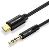 Garso laidas 3,5 mm į USB-C / 1,5 m, juodas BGABG VENTION