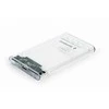 GEMBIRD EE2-U3S9-6 Gembird HDD/SSD korpusas, skirtas 2,5 SATA - USB 3.0, 9,5 mm, skaidrus plastikas