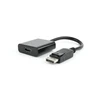 GEMBIRD AB-DPM-HDMIF-002 DisplayPort kištukas į HDMI kištuką, 10 cm, juodas, blisterinė pakuotė
