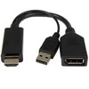 GEMBIRD A-HDMIM-DPF-01 aktyvus 4K HDMI į DisplayPort adapteris, juodas