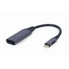 GEMBIRD A-USB3C-DPF-01 USB Type-C to DisplayPort vyriško adapterio erdvės pilkas