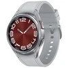 Išmanusis laikrodis Samsung Galaxy Watch 6 Classic LTE, 47 mm, Sidabrinės spalvos korpusas su pilkos spalvos dirželiu
