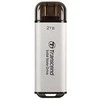 TRANSCEND ESD300S 2TB Išorinis kietasis diskas SSD USB 10Gbps Type C Sidabrinis