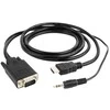 CABLE HDMI TO VGA +3.5MM/3M A-HDMI-VGA-03-10 GEMBIRD