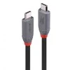 USB Kabelis - LINDY USB4 Type C Laidas, M/M, 40Gbps, 240W PD, 2 m, Juodas