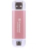TRANSCEND ESD310P 1TB Išorinis kietasis diskas SSD USB 10Gbps Type C/A Rožinė