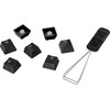 Pakaitiniai klavišai HyperX Full key Set Keycaps, juodos spalvos