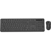 Klaviatūra Gembird KBS-WPS-01-W Slim Pro Business wireless desktop set, juodas, RU išdėstymas