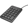 Klaviatūra Trust 22221 numeric keypad Nešiojamas kompiuteris/PC USB Juodas