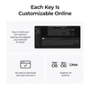 Belaidė mechaninė klaviatūra Keychron V6 Ultra 8K, Rudi (Brown) jungikliai, US INTL ANSI išdėst., Juoda