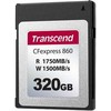 Atminties kortelė TRANSCEND 320GB CFExpress Card 2.0 SLC režimas