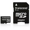 Atminties kortelė TRANSCEND 16GB micro SDHC kortelė, 10 klasė, su SD adapteriu