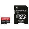 Atminties kortelė TRANSCEND 64GB Micro SDXC Class10 UHS-1 su adapteriu
