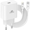 Įkroviklis RivaCase MOBILE CHARGER WALL/Baltas PS4101 WD5 RIVACASE