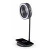 Gembird | TA-WPC10-LEDFAN-01 stalinis ventiliatorius su lempute ir belaidžiu įkrovikliu | N/A | Telefonas arba planšetinis kompiuteris su integruotu belaidžiu „Qi“ įkrovimu