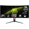 Monitorius MSI MAG 342CQR E2 34" / UWQHD / 180Hz / 1ms / curved juodos spalvos