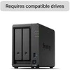 Serveris Synology DiskStation | DS725+ | AMD Ryzen | R1600 | 4 GB | DDR4 | Juodas