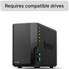Serveris „Synology DS225+“ 2 skyrių NAS stacionarus diskas „Intel® Celeron® J4125“ 2 GB DDR4 „Synology DSM Juodas“ – tik „Synology“ kietasis diskas