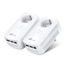 TP-Link AV1300 3 prievadų "Gigabit Passthrough Powerline" elektros tinklo adapterio pradinis rinkinys (TL-PA8030P KIT)