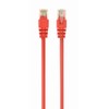 GEMBIRD PP12-2M/R Gembird patchcord RJ45, cat.5e, UTP, 2m, raudona
