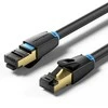 Vention 8 kategorija SFTP tinklo kabelio ventiliacija IKABL 10m Juodas