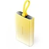 Vention 10000mAh power bank with LED ekranas, USB-C + Lightning + USB-A, 22.5W (yellow)