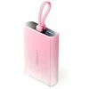 Vention 10000mAh power bank with LED ekranas, USB-C + Lightning + USB-A, 22.5W (pink)