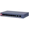Šakotuvas Switch DAHUA DH-CS4010-8ET2GT-60 Switch layer L2 8xRJ-45 jungtys RJ-45 Ports Type Fast Ethernet (10/100) 2xGigabit Ethernet (copper) jungtys quantity 8xPower over Ethernet (PoE) jungtys quantity Total Power over Ethernet (PoE) budget 60 W CS4010-8ET2GT-60