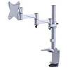 Neomounts NEWSTAR FPMA-D1330SILVER stalo laikiklis/spaustukas, plokščiaekranis, 10–30 colių, VESA 75x75/100x100 mm, pasukamas, sidabrinis
