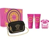 Versace Bright Crystal Absolu EDP rinkinys moterims (EDP, 90 ml + parfumuota dušo želė, 100 ml + parfumuotas kūno losjonas, 100 ml + kosmetinė)