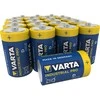 20x Varta Pramoninės šarminės R-20 LR20 D baterijos