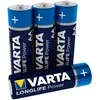 4x R-06 R06 AA 1,5V šarminės „Longlife Power“ Varta baterijos