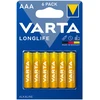 6x Baterie R-03 LR03 AAA longlife Varta alkaliczna