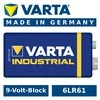 1x R9V R-9 6LR61 9V R-9 šarminė baterija Varta Industrial