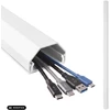 Aluminiowa listwa maskująca do kabli Maclean, 33x18x750mm, balta, MCTV-897 W