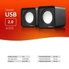 Kompiuterio kolonėlės Garsiakalbiai - Audiocore AC870 B 2 Krypčių 3 W, Juoda/Pilka
