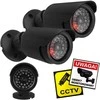CEE Rinkinys dvi netikro vamzdelio kameros IR1800 BT IR LED diodai, 2xAA maitinimo šaltinis, juoda, ABS