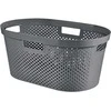 Krepšys „Curver Infinity“ perdirbtų skalbinių krepšys, 40 l talpos, tamsiai pilkas, 100 % perdirbtas, 245675