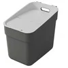 Šiukšlių dėžė CURVER READY, pilkos sp., 36,7 x 24,6 x 33,1 cm, 20 l