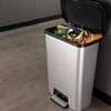 Curver 50L Talpos Inox Spalvos Pedalinė Šiukšlių Dėžė Compatta