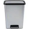 Curver 50L Talpos Inox Spalvos Pedalinė Šiukšlių Dėžė Compatta