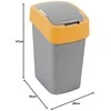 CURVER KOSZ NA ŚMIECI FLIP BIN 25L /ORANŽINĖ