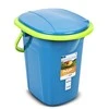 GreenBlue GB320BL nešiojamasis kelioninis tualetas kibiras Camping Festival Rankenos dangtis Patvarus stabilus19L