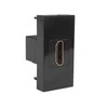 Lizdas „Maclean“ HDMI lizdas, viengubas, juodas, MCE720B