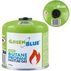 Kartusz 500g „GreenBlue“ dujų balionėlis. Sertifikatas: Pi 0437, atitinka EN417 standartą, butanas-propanas, temperatūros diapazonas nuo -10 °C iki + 40 °C, srieginis vožtuvas 7/16".